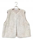 BEAUTY&YOUTHビューティーアンドユース）の古着「フェイクファー ベスト」｜ホワイト