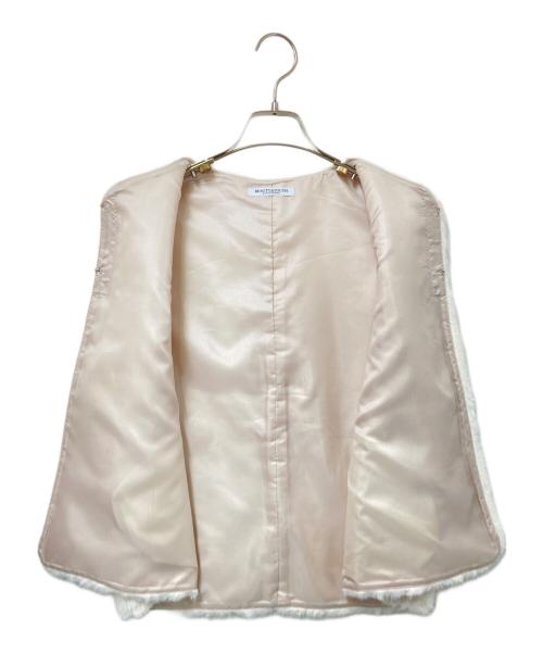 BEAUTY&YOUTH（ビューティーアンドユース）BEAUTY&YOUTH (ビューティーアンドユース) フェイクファー ベスト ホワイト サイズ:下記参照の古着・服飾アイテム