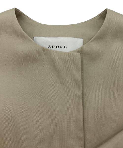 ADORE（アドーア）ADORE (アドーア) コットンギャバジャケット ベージュ サイズ:38の古着・服飾アイテム
