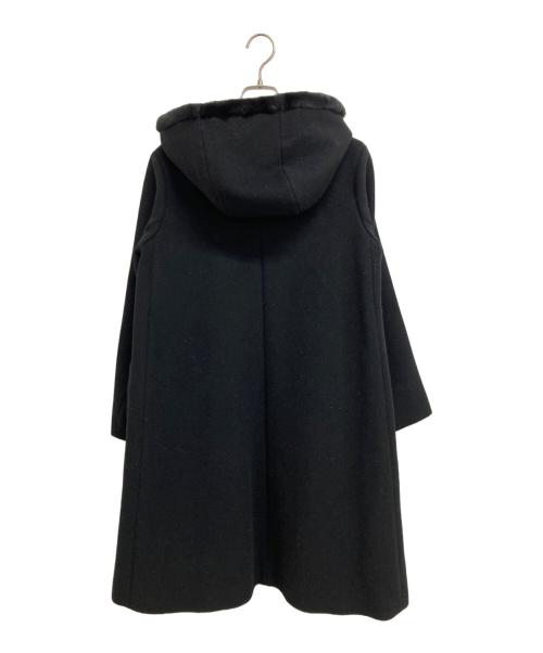 TOMORROW LAND collection（トゥモローランドコレクション）TOMORROW LAND collection (トゥモローランドコレクション) シャルムビーバーステンフードコート ブラック サイズ:36の古着・服飾アイテム