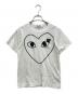 PLAY COMME des GARCONS（プレイコムデギャルソン）の古着「ハートプリントTシャツ」｜ホワイト