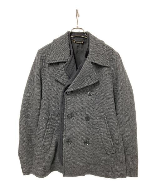 DOLCE & GABBANA（ドルチェ＆ガッバーナ）DOLCE & GABBANA (ドルチェ＆ガッバーナ) カシミヤ混ドッキングPコート グレー サイズ:46の古着・服飾アイテム