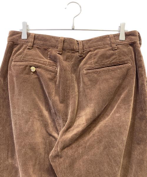 BEAMS PLUS（ビームスプラス）BEAMS PLUS (ビームスプラス) 2Pleats Corduroy ブラウン サイズ:Lの古着・服飾アイテム