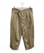 BEAMS PLUSビームスプラス）の古着「2 Pleats Trousers PE Twill」｜ベージュ
