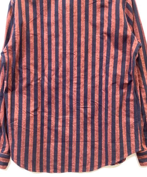 PEEL&LIFT（ピールアンドリフト）PEEL&LIFT (ピールアンドリフト) ストライプシャツ レッド サイズ:XLの古着・服飾アイテム