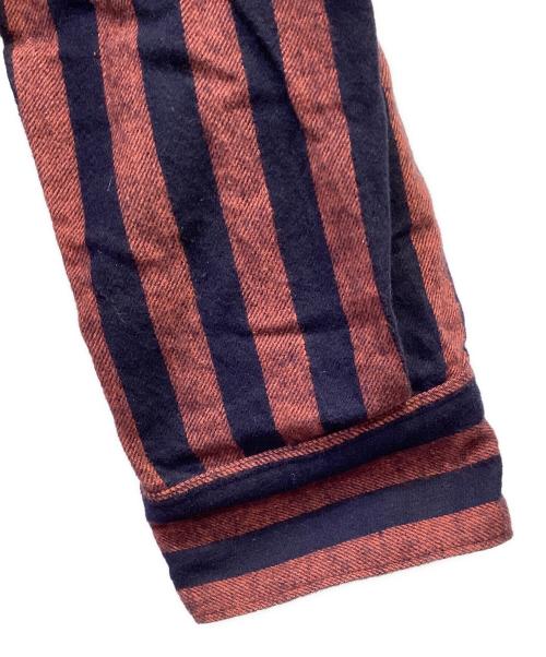 PEEL&LIFT（ピールアンドリフト）PEEL&LIFT (ピールアンドリフト) ストライプシャツ レッド サイズ:XLの古着・服飾アイテム