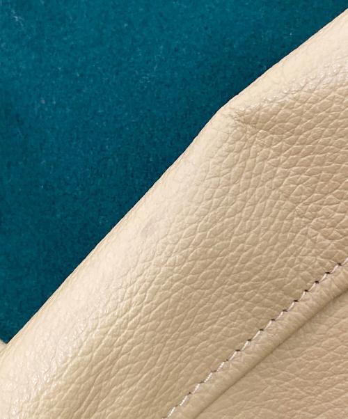 Franklin & Marshall（フランクリン＆マーシャル）Franklin & Marshall (フランクリン＆マーシャル) レザースリーブスタジャン グリーン×ベージュ サイズ:XSの古着・服飾アイテム