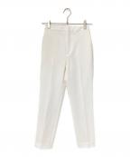 M-premierBLACKエムプルミエブラック）の古着「センタープレススティックパンツ」｜ホワイト
