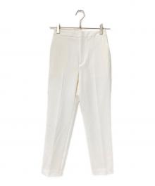 M-premierBLACK（エムプルミエブラック）の古着「センタープレススティックパンツ」｜ホワイト