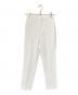 M-premierBLACK（エムプルミエブラック）の古着「センタープレススティックパンツ」｜ホワイト