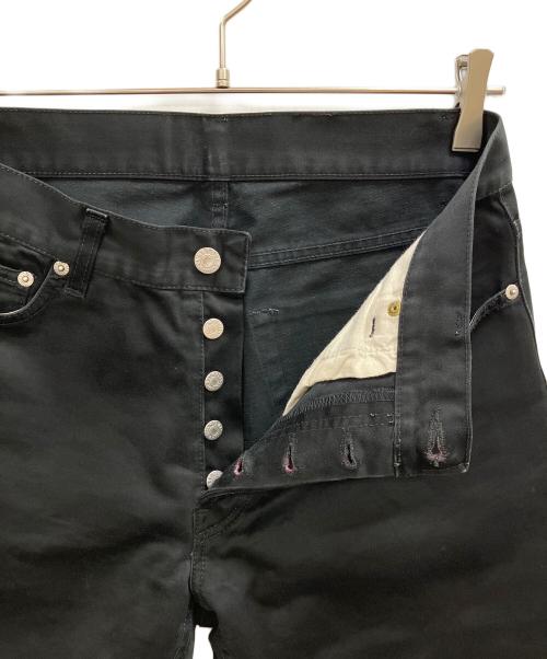 HELMUT LANG（ヘルムートラング）HELMUT LANG (ヘルムートラング) 97年ボタンフライ テーパードパンツ ブラック サイズ:W32の古着・服飾アイテム