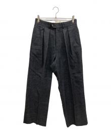 NEAT（ニート）の古着「2タック ウールスラックス」｜グレー