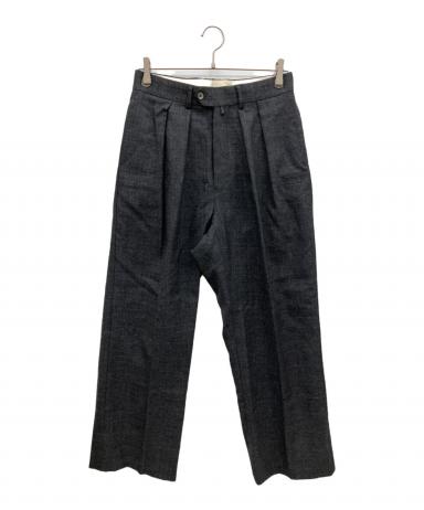 中古・古着通販】NEAT (ニート) 2タック ウールスラックス グレー