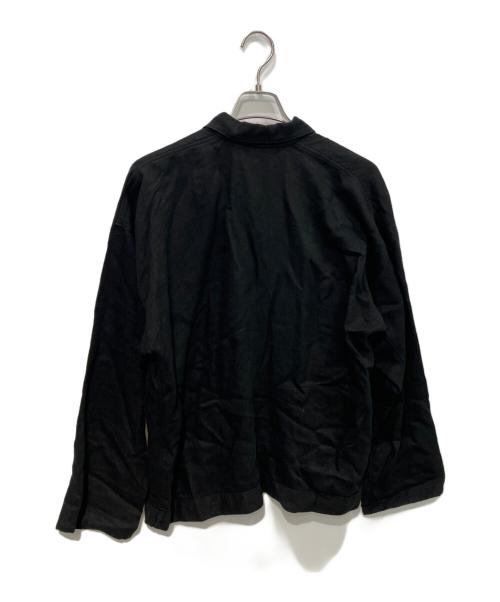 MITTAN（ミッタン）MITTAN (ミッタン) 綾織ヘンプ平面ブルゾン　JK-42 ブラック サイズ:3の古着・服飾アイテム