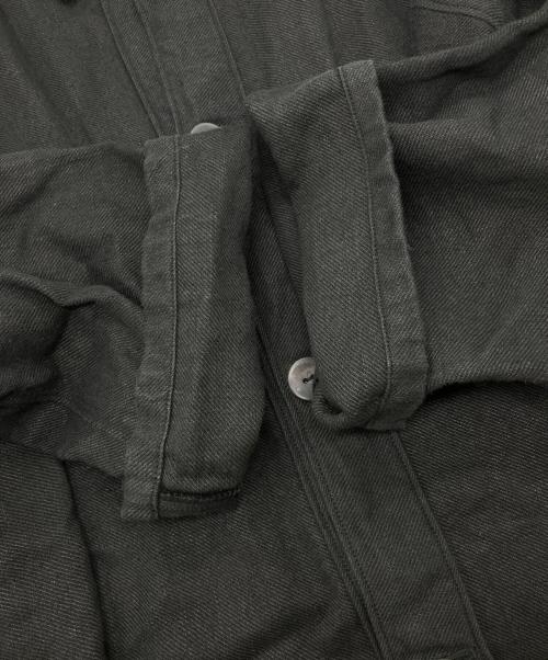 MITTAN（ミッタン）MITTAN (ミッタン) 綾織ヘンプ平面ブルゾン　JK-42 ブラック サイズ:3の古着・服飾アイテム