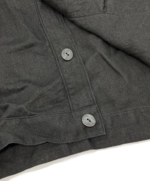 MITTAN（ミッタン）MITTAN (ミッタン) 綾織ヘンプ平面ブルゾン　JK-42 ブラック サイズ:3の古着・服飾アイテム