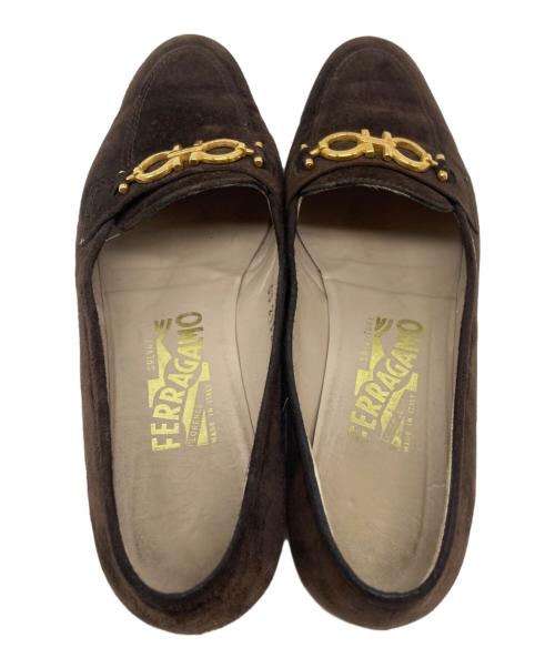 Salvatore Ferragamo（サルヴァトーレ フェラガモ）Salvatore Ferragamo (サルヴァトーレ フェラガモ) ガンチーニビットローファー ブラウン サイズ:7の古着・服飾アイテム