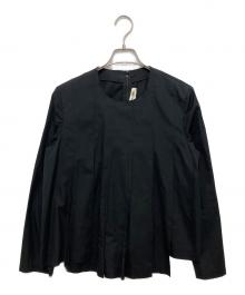 COMME des GARCONS（コムデギャルソン）の古着「タックプリーツブラウス」｜ブラック
