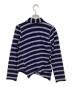 tricot COMME des GARCONS (トリココムデギャルソン) ラウンドカラーボーダーニットブラウス ネイビー サイズ:FREE：10000円