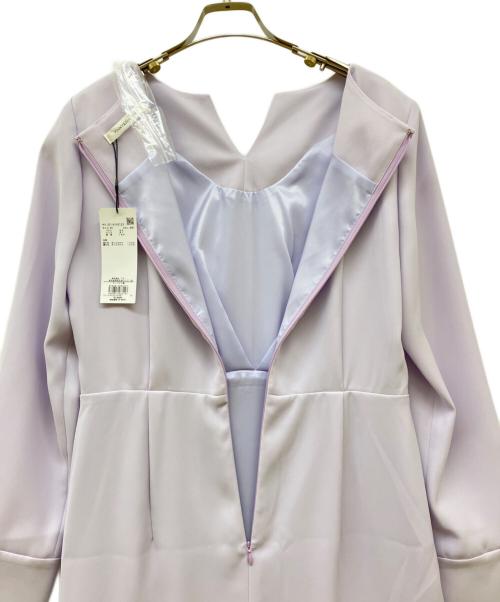 Pinky & Dianne（ピンキーアンドダイアン）Pinky & Dianne (ピンキーアンドダイアン) ウエストタックキーネックワンピース パープル サイズ:40 未使用品の古着・服飾アイテム