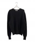 JIL SANDERジルサンダー）の古着「カシミヤシルク混ニット」｜ブラック