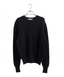 JIL SANDER（ジルサンダー）の古着「カシミヤシルク混ニット」｜ブラック
