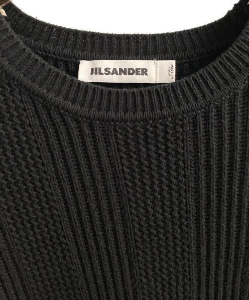 JIL SANDER（ジルサンダー）JIL SANDER (ジルサンダー) カシミヤシルク混ニット ブラック サイズ:４０の古着・服飾アイテム