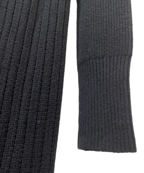 sacai（サカイ）sacai (サカイ) シフォンドッキング ニット ワンピース ブラック サイズ:3の古着・服飾アイテム