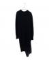sacai (サカイ) シフォンドッキング ニット ワンピース ブラック サイズ:3：24000円