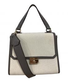 BALLY（バリー）の古着「BREEZE CANVASショルダーバッグ」｜ベージュ