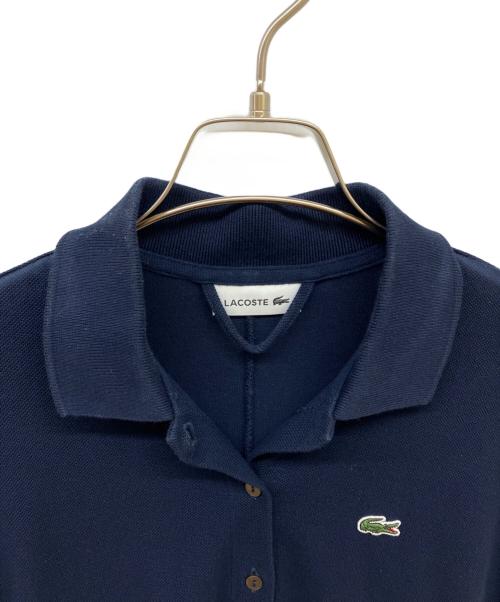 LACOSTE（ラコステ）LACOSTE (ラコステ) 鹿の子地ポロドレス ネイビー サイズ:34の古着・服飾アイテム