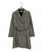 Snidelスナイデル）の古着「ジャケットミニワンピ」｜ブラック×ホワイト