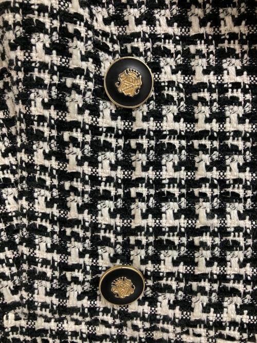 Snidel（スナイデル）Snidel (スナイデル) ジャケットミニワンピ ブラック×ホワイトの古着・服飾アイテム