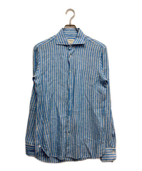 BORRIELLO（ボリエッロ）BORRIELLO (ボリエッロ) リネンシャツ ブルー サイズ:38の古着・服飾アイテム