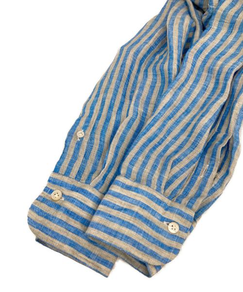 BORRIELLO（ボリエッロ）BORRIELLO (ボリエッロ) リネンシャツ ブルー サイズ:38の古着・服飾アイテム