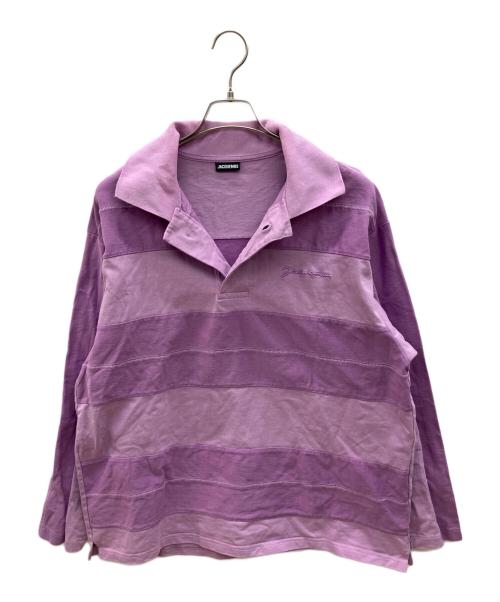 jacquemus（ジャックムス）jacquemus (ジャックムス) LE POLO RAYE パープル サイズ:Lの古着・服飾アイテム