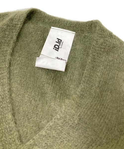 ID.Id（アイディー）ID.Id (アイディー) KID MOHAIR VARDIGAN グリーン サイズ:Lの古着・服飾アイテム