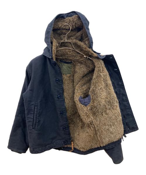 HOUSTON（ヒューストン）HOUSTON (ヒューストン) デッキジャケット　5NFX2 WAIPER別注 ネイビー サイズ:40Rの古着・服飾アイテム