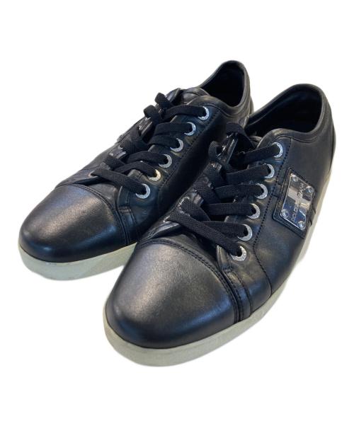 DOLCE & GABBANA（ドルチェ＆ガッバーナ）DOLCE & GABBANA (ドルチェ＆ガッバーナ) ローカットスニーカー ブラック サイズ:7の古着・服飾アイテム