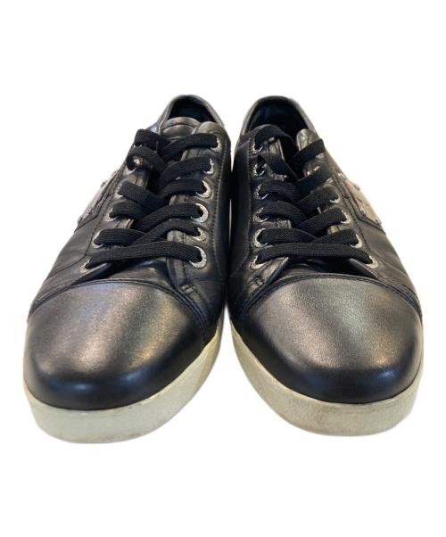 DOLCE & GABBANA（ドルチェ＆ガッバーナ）DOLCE & GABBANA (ドルチェ＆ガッバーナ) ローカットスニーカー ブラック サイズ:7の古着・服飾アイテム