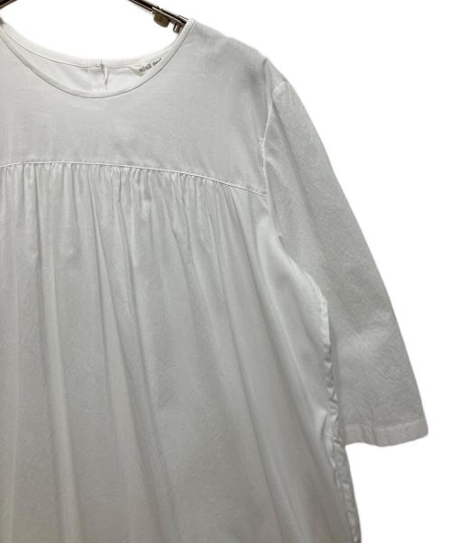 mina perhonen（ミナ ペルホネン）mina perhonen (ミナ ペルホネン) ワンピース ホワイト サイズ:38の古着・服飾アイテム