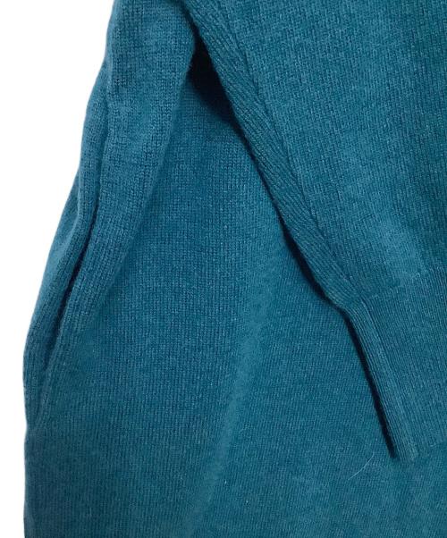 23区（ニジュウサンク）23区 (ニジュウサンク) ウールカシミヤタートルニットワンピース ブルー サイズ:38 未使用品の古着・服飾アイテム