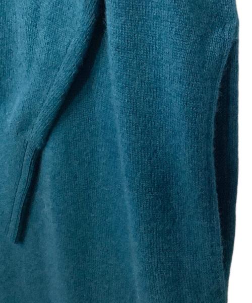 23区（ニジュウサンク）23区 (ニジュウサンク) ウールカシミヤタートルニットワンピース ブルー サイズ:38 未使用品の古着・服飾アイテム