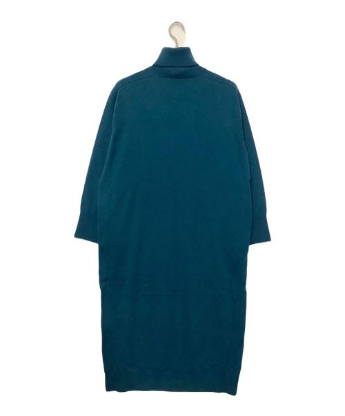 23区（ニジュウサンク）23区 (ニジュウサンク) ウールカシミヤタートルニットワンピース ブルー サイズ:38 未使用品の古着・服飾アイテム
