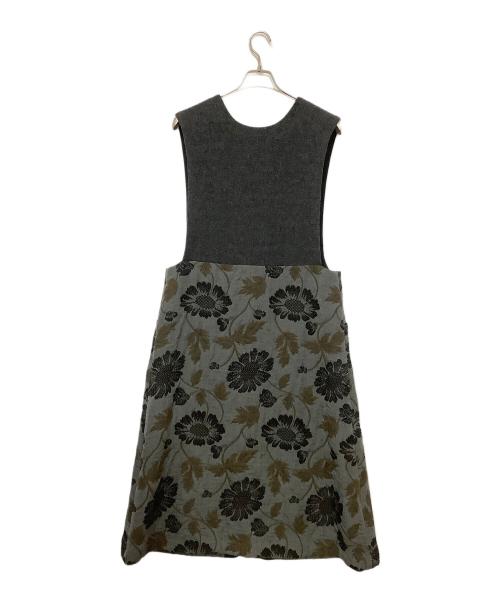 GASA*（ガサ）GASA* (ガサ) 森との対話 ロングジレ チャコールグレー サイズ:FREEの古着・服飾アイテム