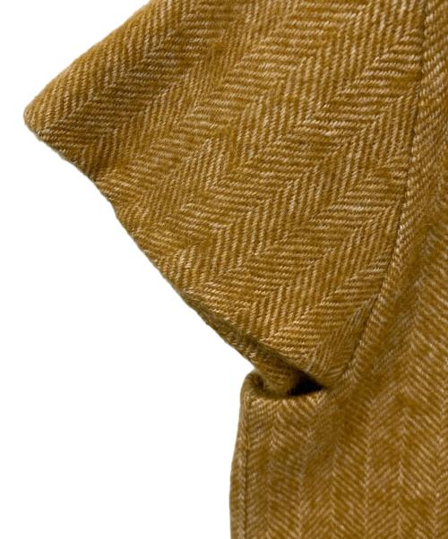 mina perhonen（ミナ ペルホネン）mina perhonen (ミナ ペルホネン) ハーフコート aca6782  マスタード サイズ:38の古着・服飾アイテム