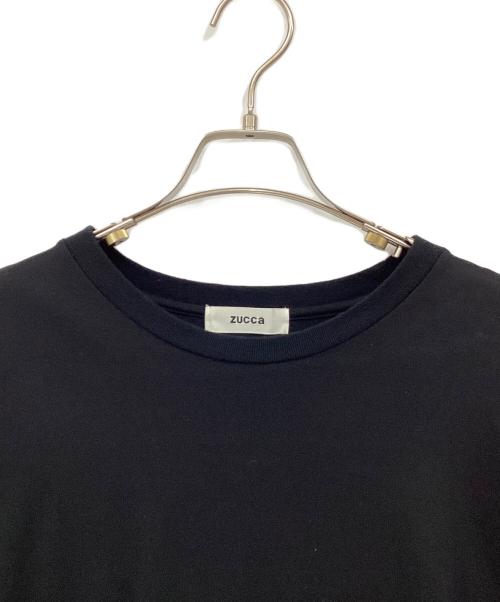 ZUCCA（ズッカ）ZUCCA (ズッカ) オンブレーチェックドッキング ロングワンピース ブラック サイズ:Mの古着・服飾アイテム