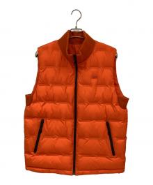 LACOSTE（ラコステ）の古着「CLOMAX中綿ベスト」｜オレンジ