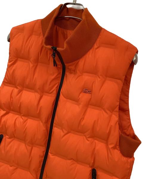 LACOSTE（ラコステ）LACOSTE (ラコステ) CLOMAX中綿ベスト オレンジ サイズ:US　Lの古着・服飾アイテム