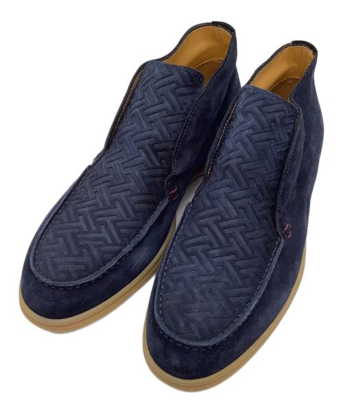 AMEDEO TESTONI（アメデオテストーニ）AMEDEO TESTONI (アメデオテストーニ) スウェードシューズ ネイビー サイズ:7.5の古着・服飾アイテム